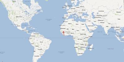 Λιβερία θέση στον παγκόσμιο χάρτη